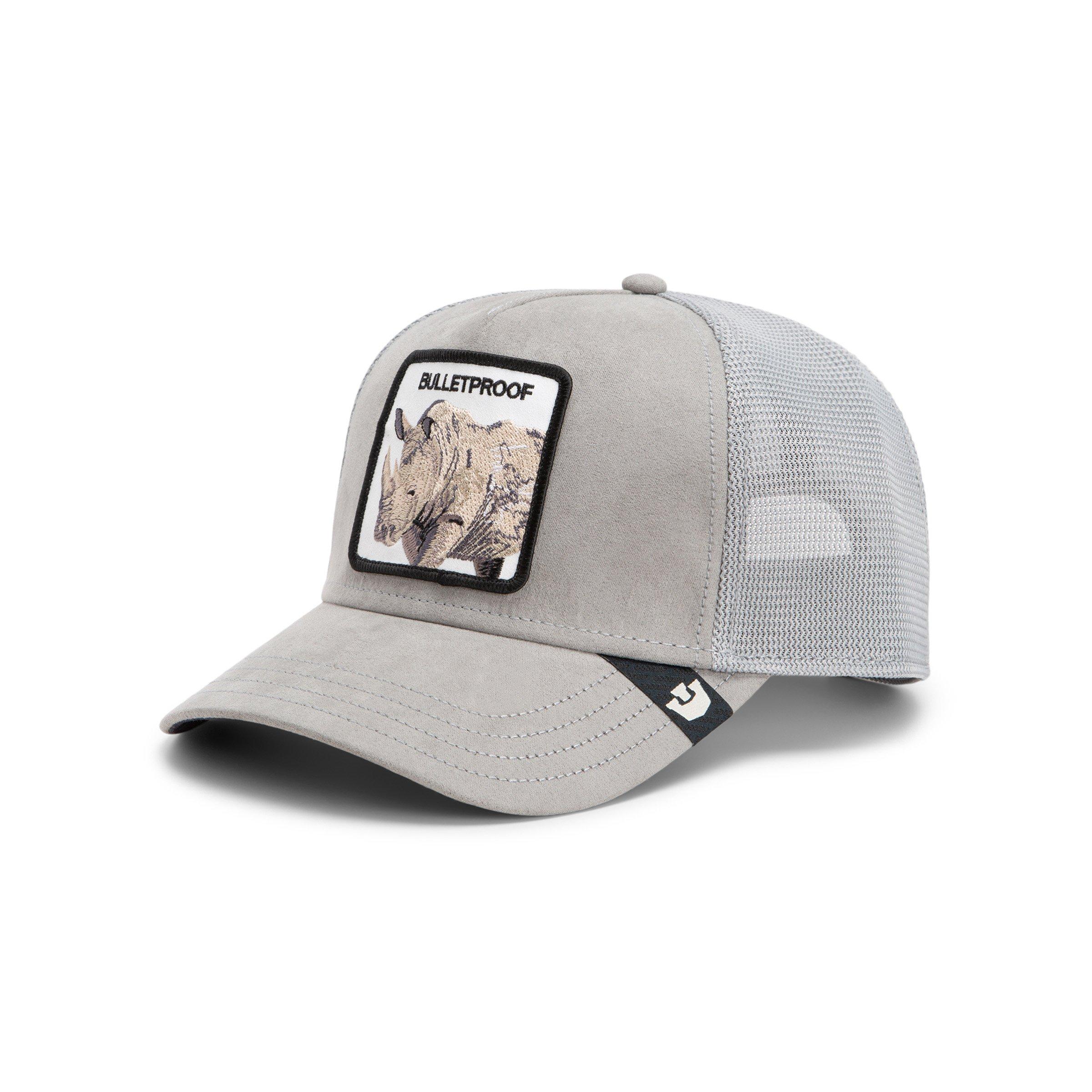 Goorin Bros Suede Rhino Trucker Hat - Grey - GREY
